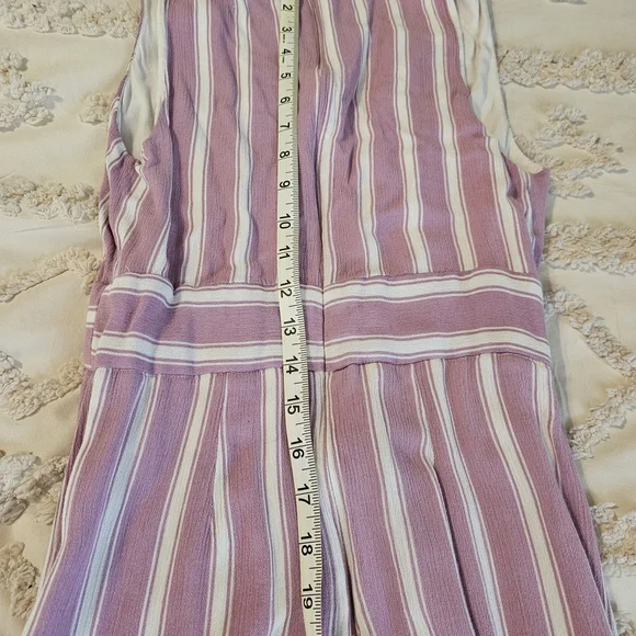 Lulus Striped Button-Front Maxi Dress in Lavender/Pink and White - Picture 12 of 15